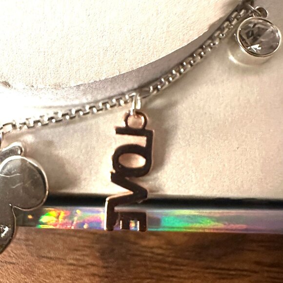 Fine Silver Plated Disney Minnie Mouse “Love is Bowtiful” Bracelet - Picture 7 of 7